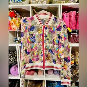 Floral Sequin Women's Jacket